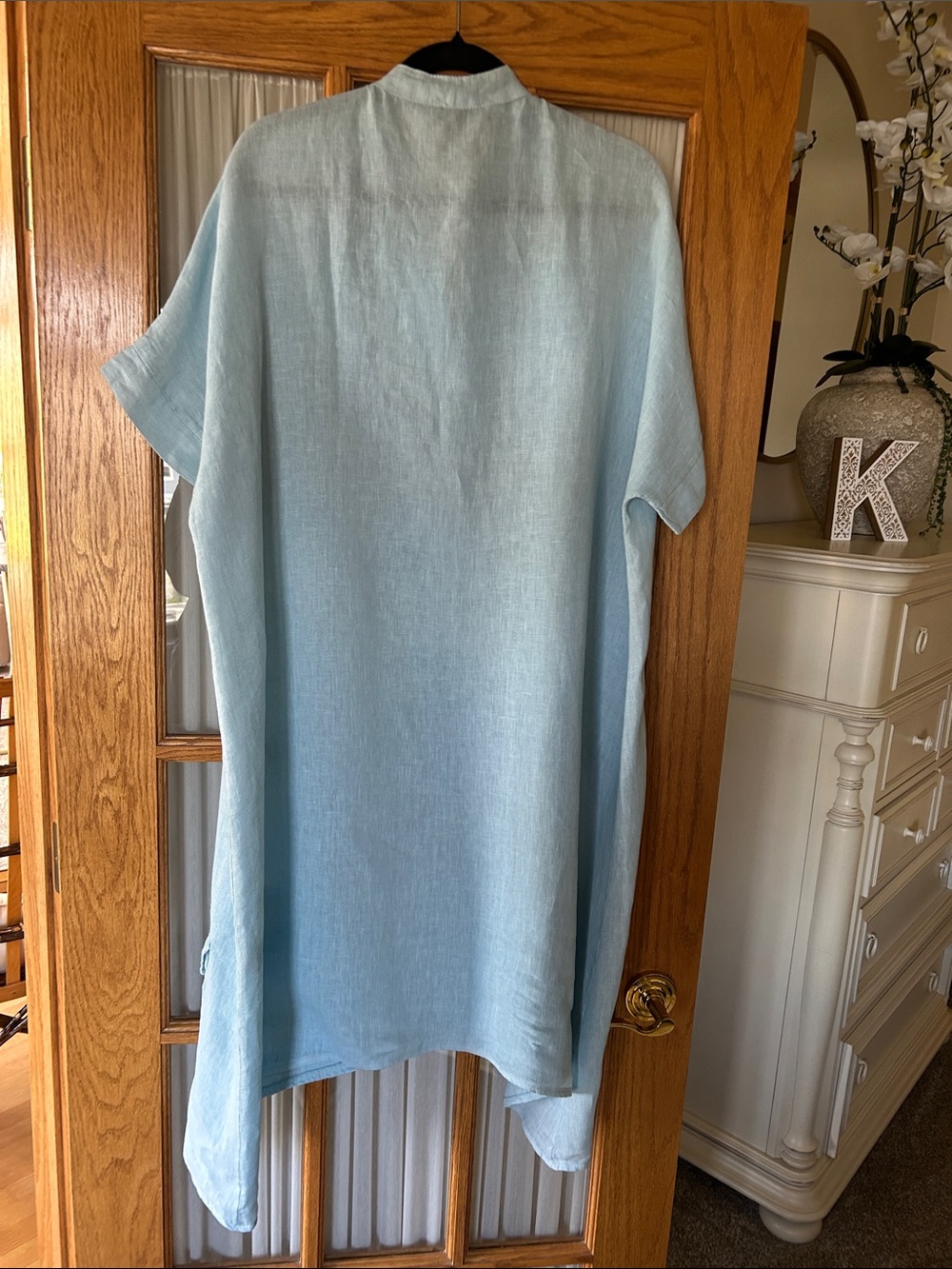 Liabella Linen Dress Lagenlook
Asymmetrical Pockets Womens One Size - Picture 5 of 11